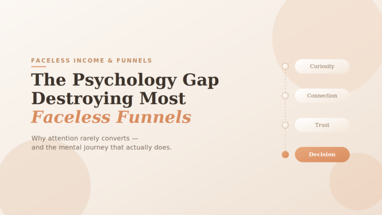 The Psychology Gap Destroying Most Faceless Funnels