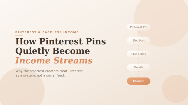 How Pinterest Pins Quietly Become Income Streams