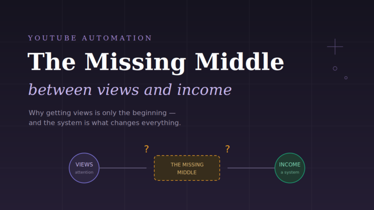 The Missing Middle Between Views and Income