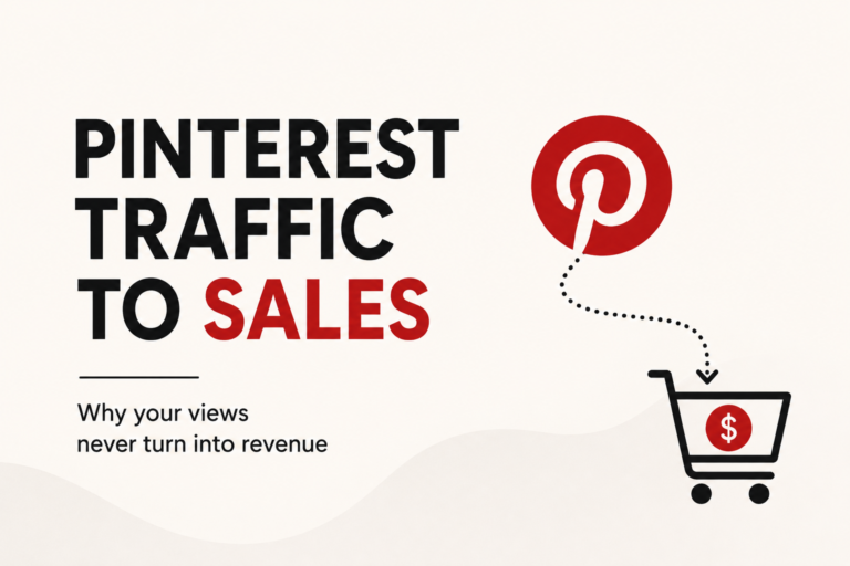 Your Pinterest Traffic Isn’t the Problem: Why Your Views Never Turn Into Sales