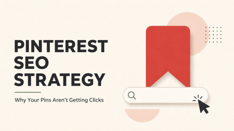 Pinterest SEO Strategy: Why Your Pins Aren’t Getting Clicks
