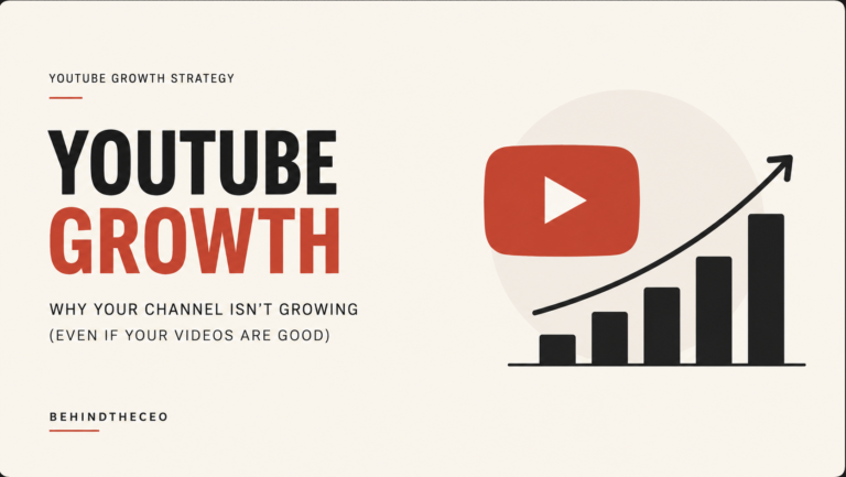 YouTube Growth: Why Your Channel Isn’t Growing (Even If Your Videos Are Good)