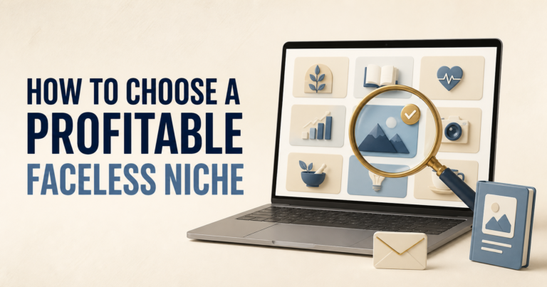 How to choose a profitable faceless niche as a beginner